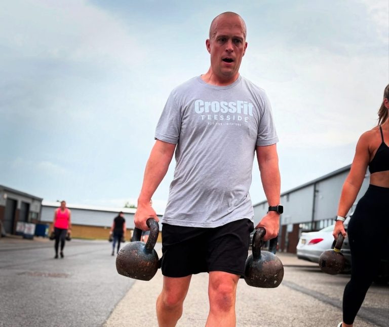 Functional Fitness Kettlebell Farmers Carry
