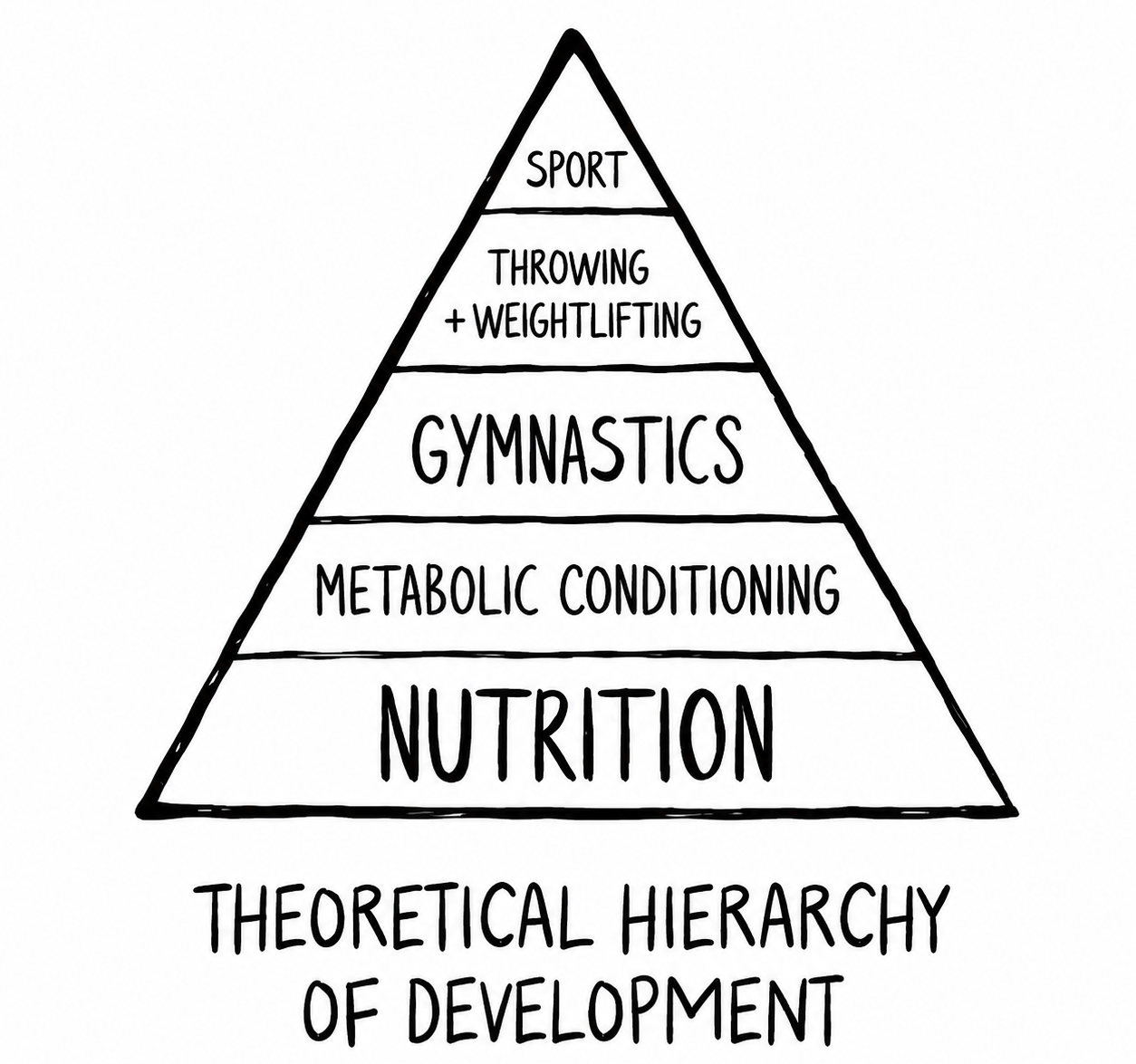 Theoretical hierarchy of fitness development